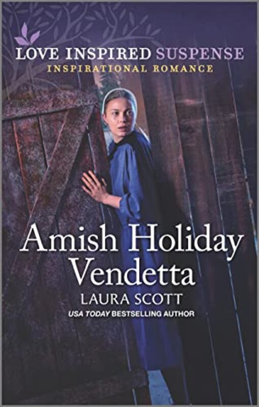 Book cover for "Amish Holiday Vendetta" by Laura Scott