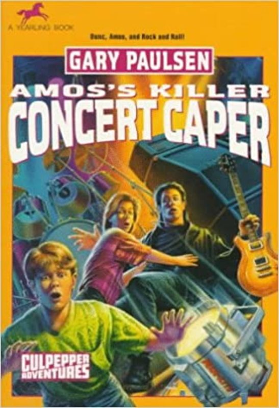 Book cover for "Amos's Killer Concert Caper" by Gary Paulsen