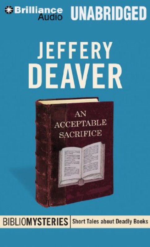 Book cover for "An Acceptable Sacrifice" by Jeffery Deaver