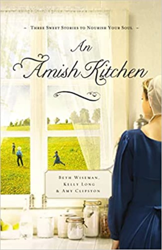 Book cover for "An Amish Kitchen" by Amy Clipston