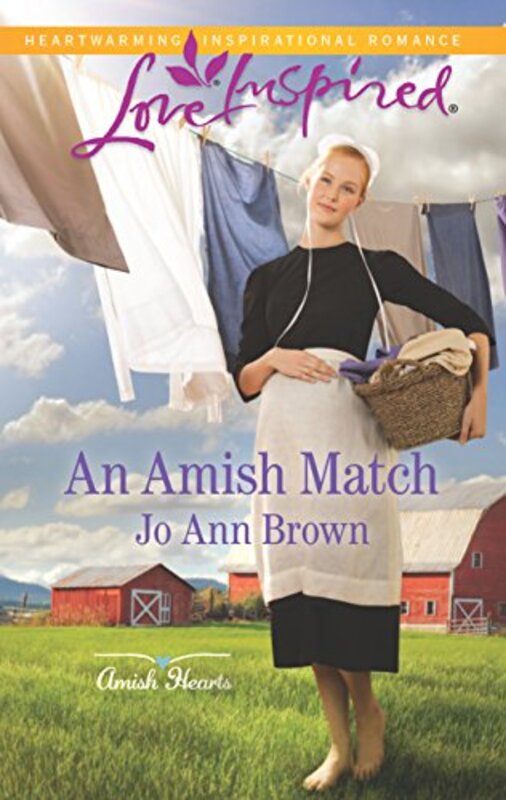 Book cover for "An Amish Match" by Jo Ann Brown