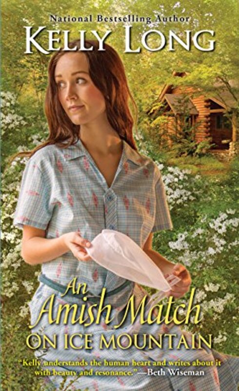 Book cover for "An Amish Match on Ice Mountain" by Kelly Long