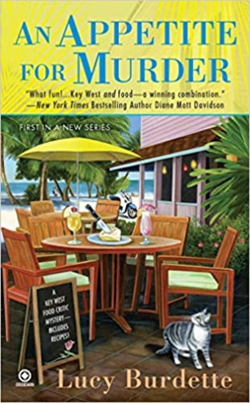 Book cover for "An Appetite for Murder" by Lucy Burdette