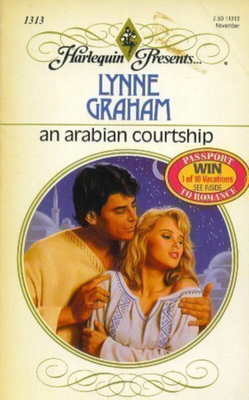 Book cover for "An Arabian Courtship" by Lynne Graham