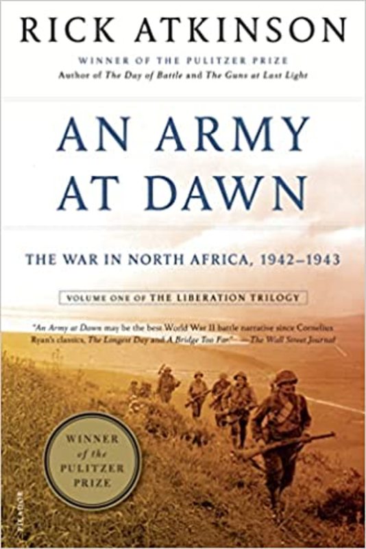 Book cover for "An Army at Dawn" by Rick Atkinson