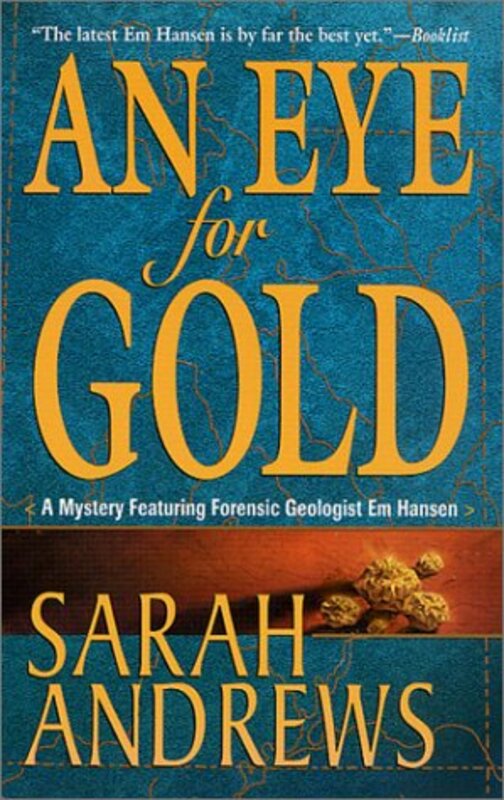 Book cover for "An Eye for Gold" by Sarah Andrews