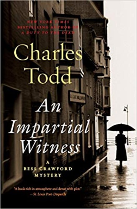 Book cover for "An Impartial Witness" by Charles Todd