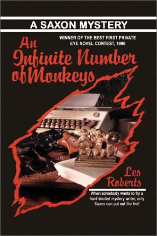 Book cover for "An Infinite Number of Monkeys" by Les Roberts