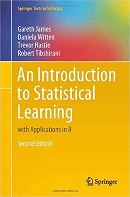 Book cover for "An Introduction to Statistical Learning" by Daniela Witten