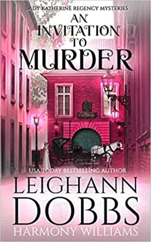 Book cover for "An Invitation to Murder" by Leighann Dobbs