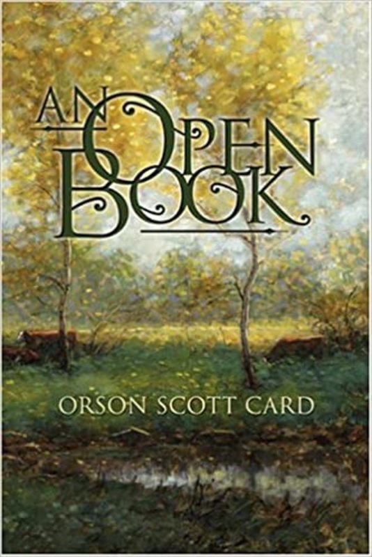 Book cover for "An Open Book" by Orson Scott Card