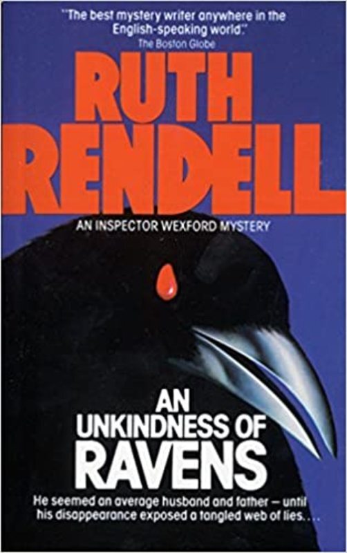 Book cover for "An Unkindness of Ravens" by Ruth Rendell