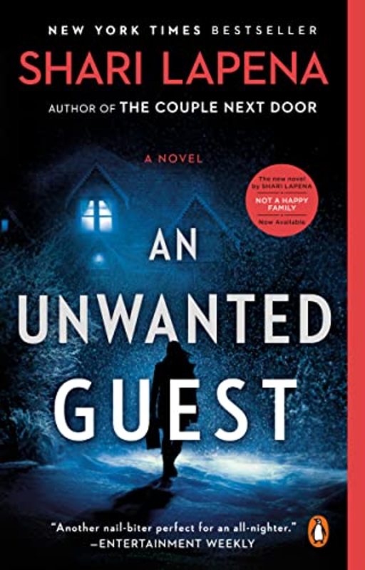Book cover for "An Unwanted Guest" by Shari Lapena