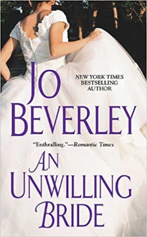 Book cover for "An Unwilling Bride" by Jo Beverley