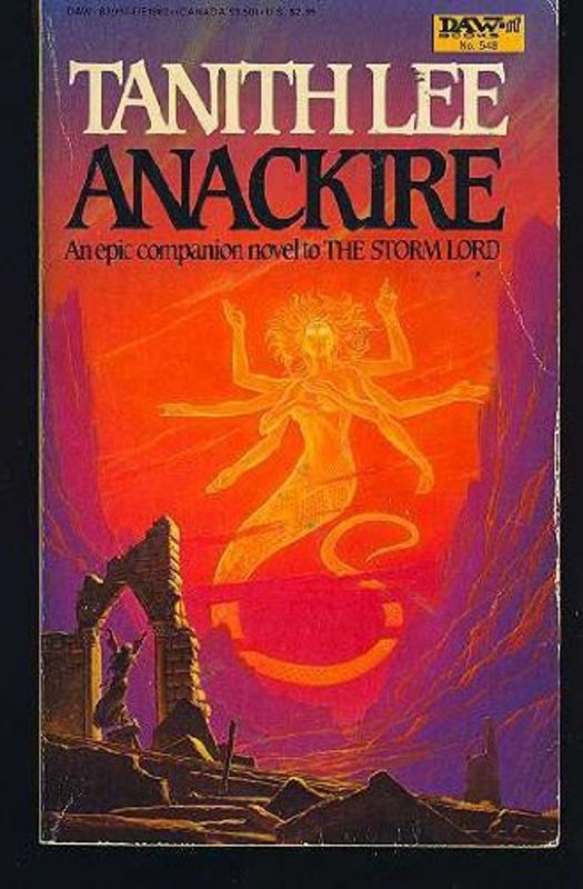 Book cover for "Anackire" by Tanith Lee