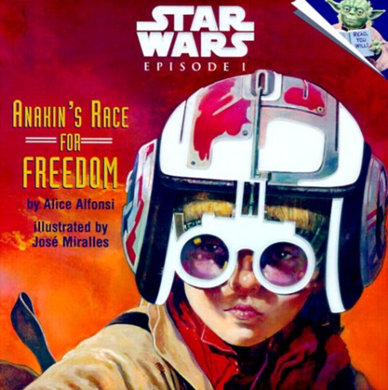 Book cover for "Anakin's Race For Freedom" by Marc Cerasini