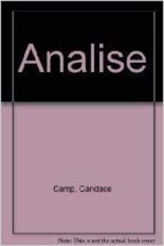 Book cover for "Analise" by Lisa Gregory