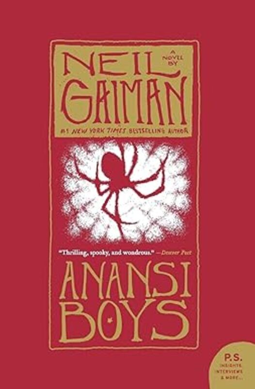 Book cover for "Anansi Boys"