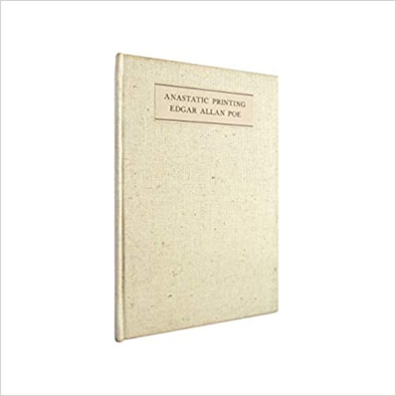Book cover for "Anastatic Printing" by Edgar Allan Poe