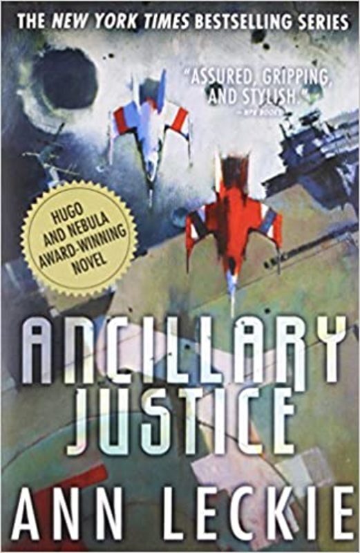 Book cover for "Ancillary Justice" by Ann Leckie
