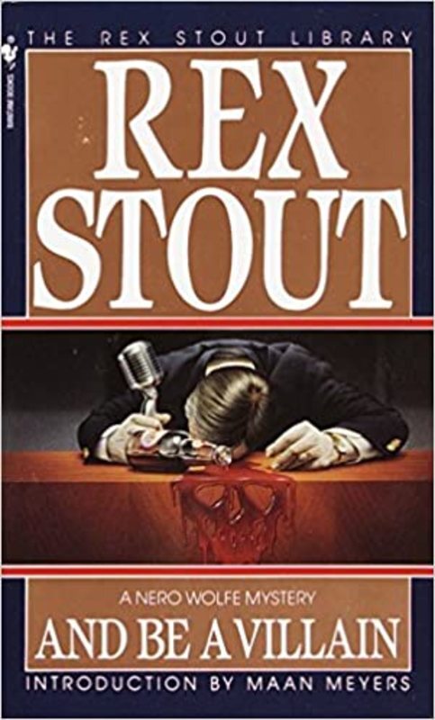 Book cover for "And Be a Villain" by Rex Stout