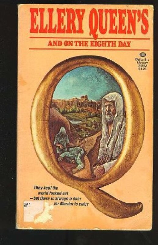 Book cover for "And on the Eighth Day" by Ellery Queen