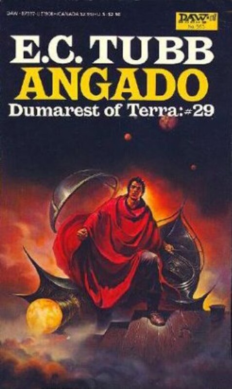Book cover for "Angado" by EC Tubb