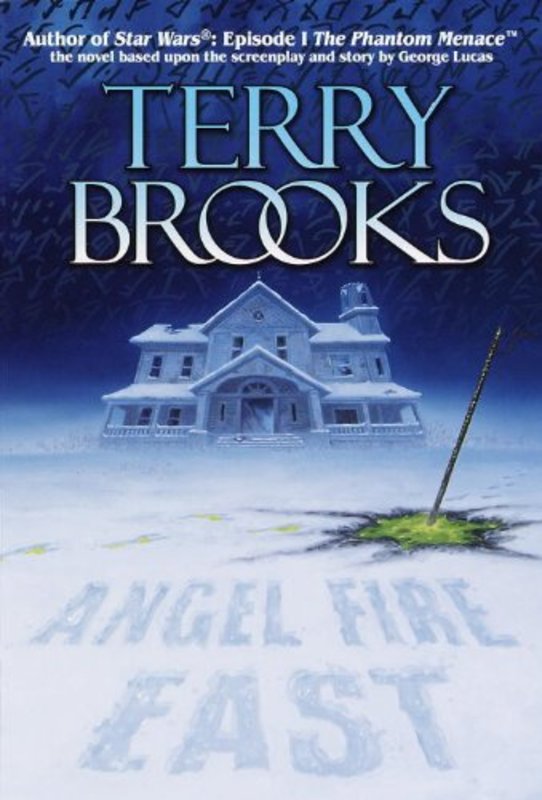 Book cover for "Angel Fire East" by Terry Brooks