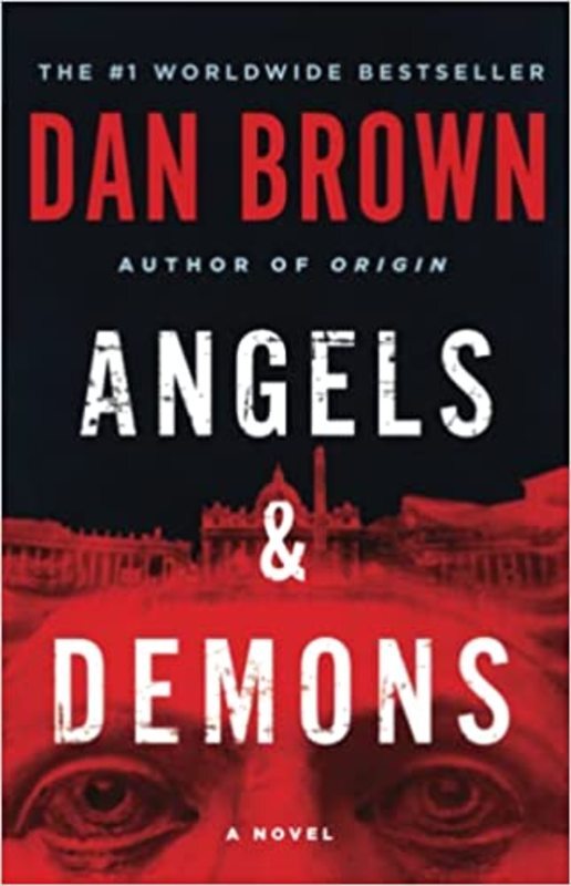 Book cover for "Angels & Demons" by Dan Brown