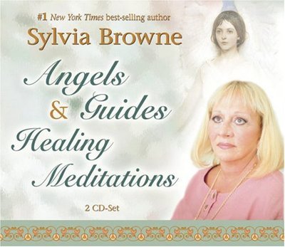 Book cover for "Angels Guides Healing Meditations" by Sylvia Browne
