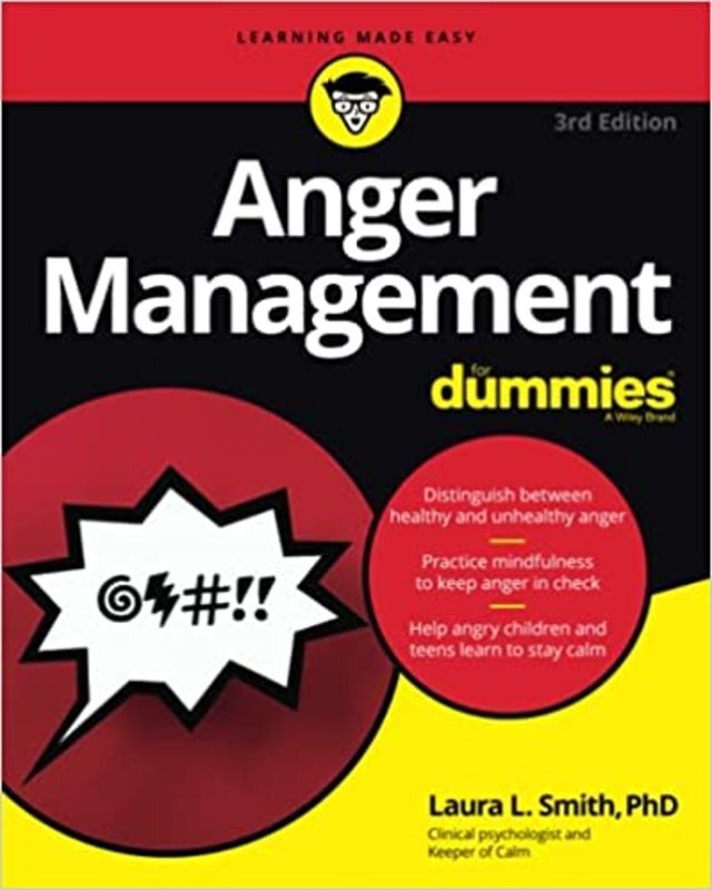 Book cover for "Anger Management For Dummies" by Laura L. Smith