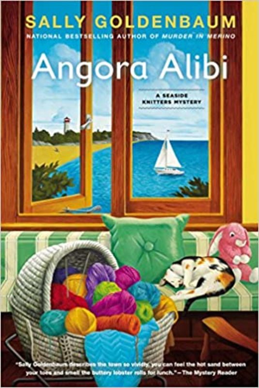 Book cover for "Angora Alibi" by Sally Goldenbaum