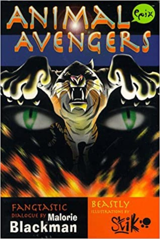 Book cover for "Animal Avengers" by Malorie Blackman
