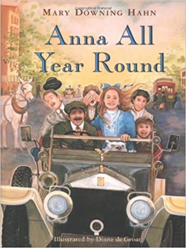 Book cover for "Anna All Year Round" by Mary Downing Hahn