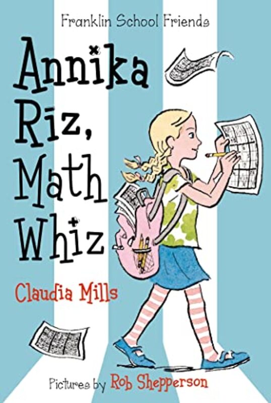 Book cover for "Annika Riz, Math Whiz" by Claudia Mills