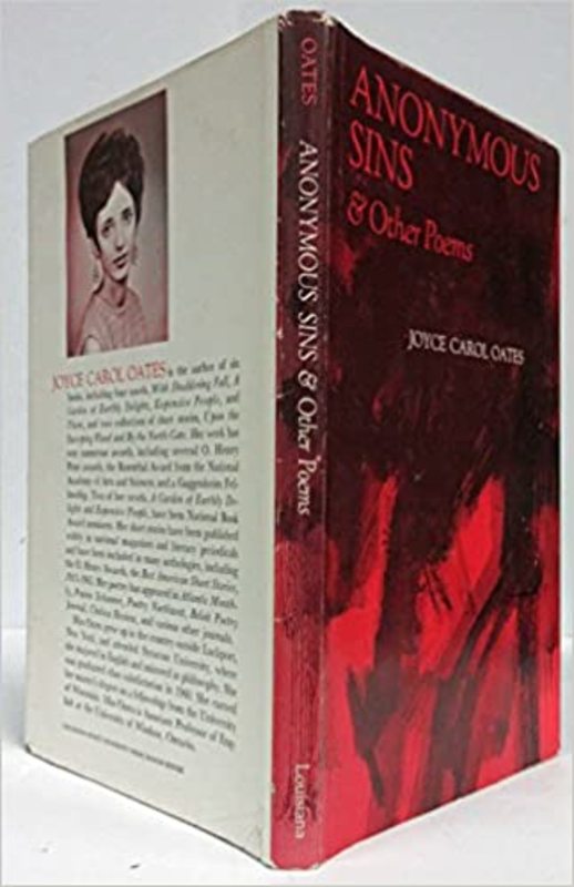 Book cover for "Anonymous Sins and Other Poems" by Joyce Carol Oates