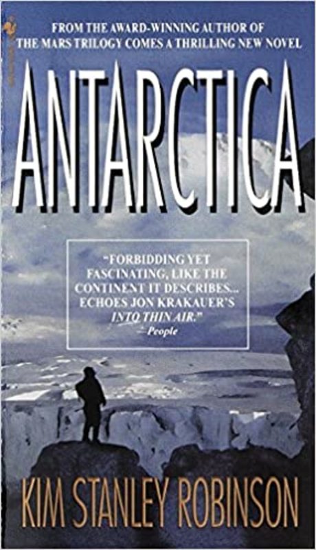 Book cover for "Antarctica" by Kim Stanley Robinson