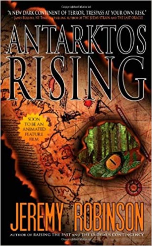 Book cover for "Antarktos Rising" by Jeremy Robinson
