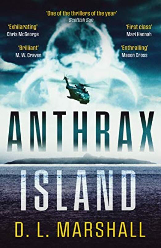 Book cover for "Anthrax Island" by DL Marshall