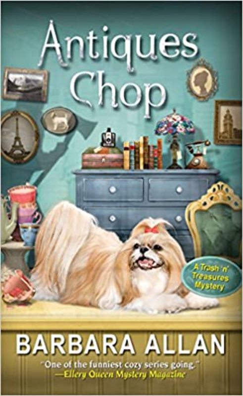 Book cover for "Antiques Chop" by Barbara Allan
