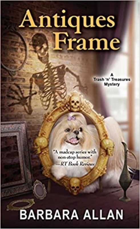 Book cover for "Antiques Frame" by Barbara Allan