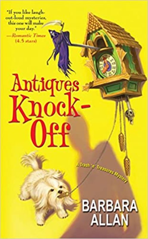 Book cover for "Antiques Knock-Off" by Barbara Allan