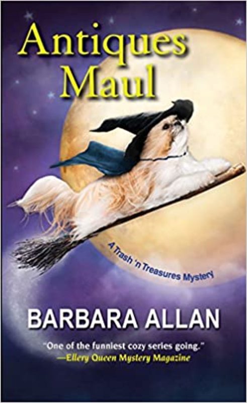 Book cover for "Antiques Maul" by Barbara Allan