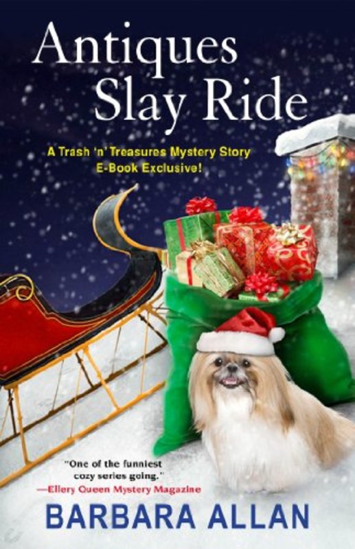 Book cover for "Antiques Slay Ride" by Barbara Allan