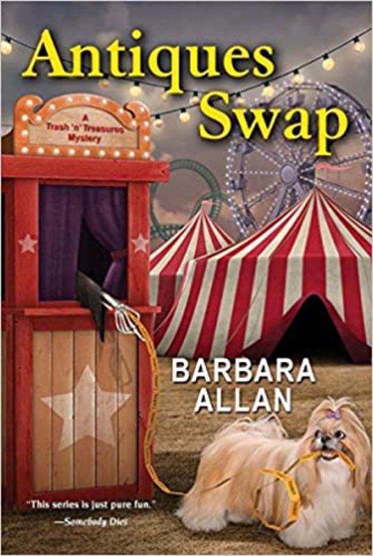 Book cover for "Antiques Swap" by Barbara Allan