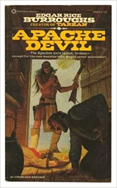 Book cover for "Apache Devil" by Edgar Rice Burroughs