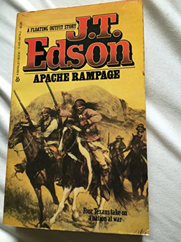 Book cover for "Apache Rampage" by JT Edson