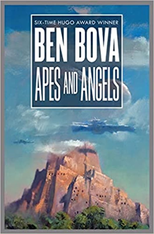 Book cover for "Apes and Angels" by Ben Bova