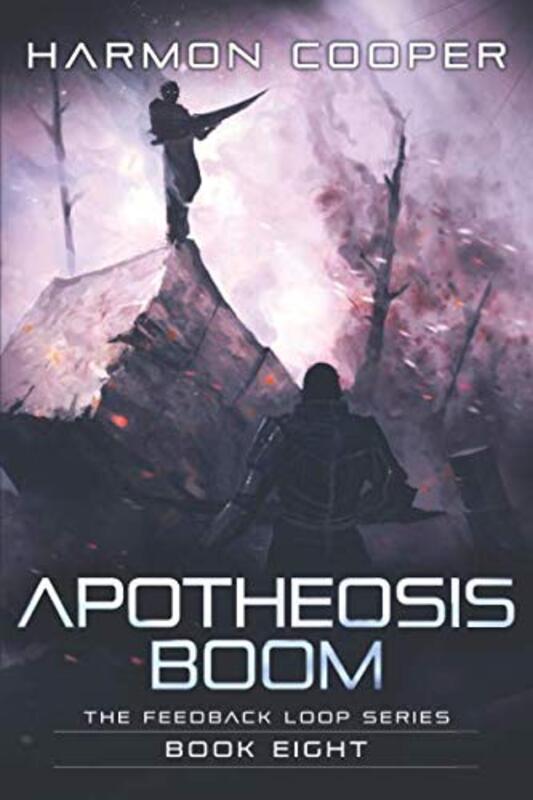 Book cover for "Apotheosis Boom" by Harmon Cooper