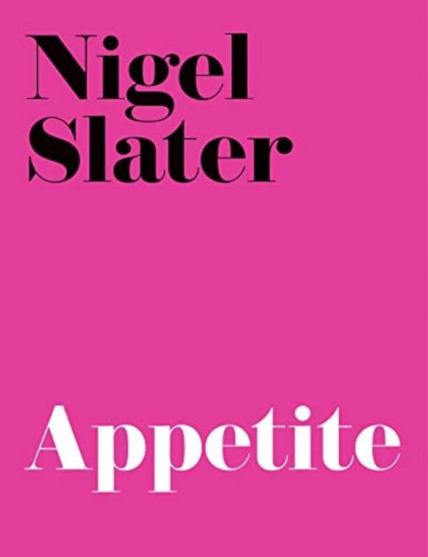 Book cover for "Appetite" by Nigel Slater